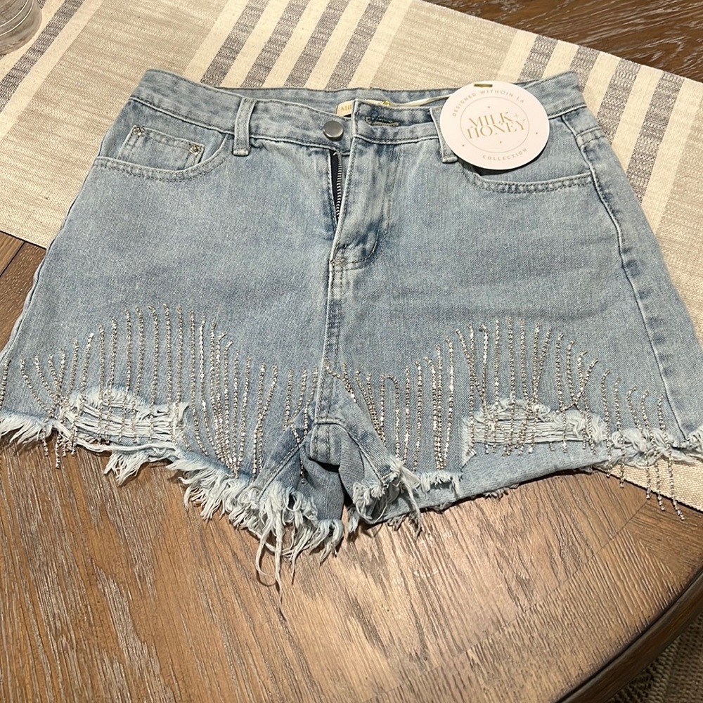 Rhinestone shorts